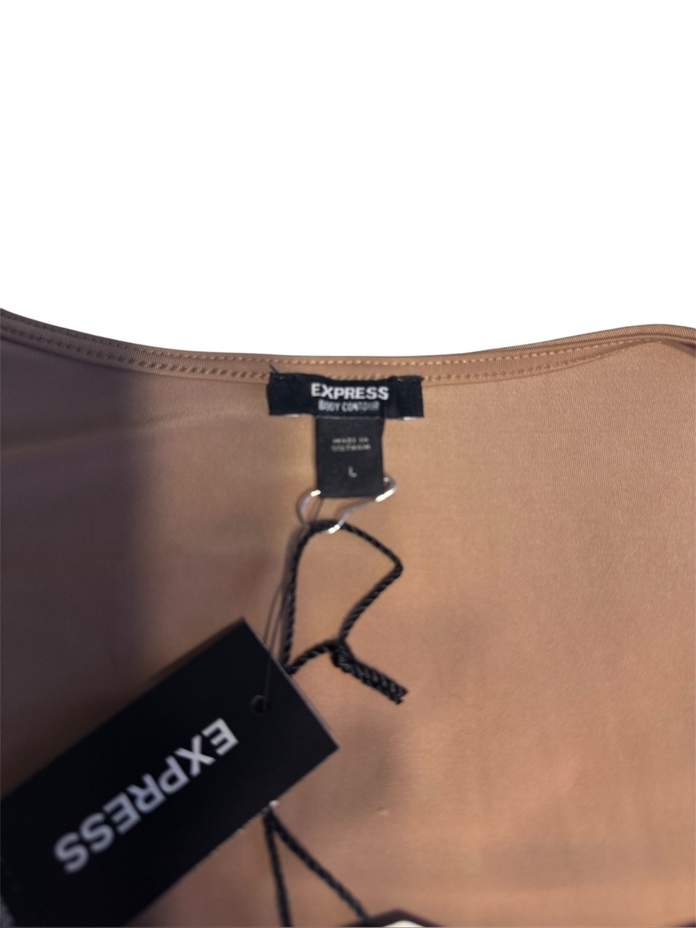 NWT Express Long Sleeve Bodysuit in Taupe - Picture 2 of 6